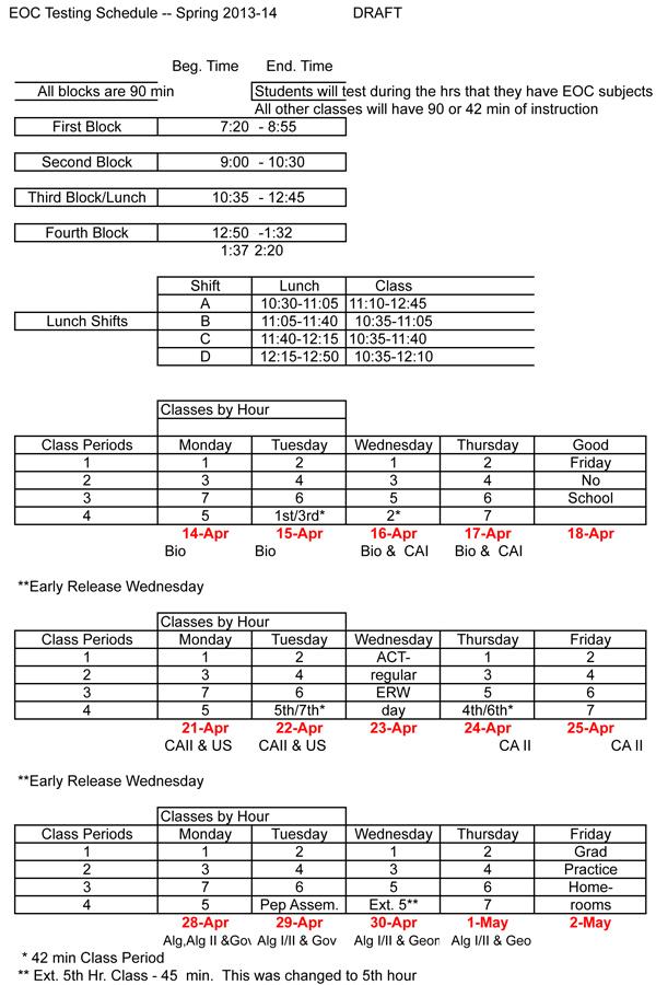 Block scheduling set to provide more time, less stress 