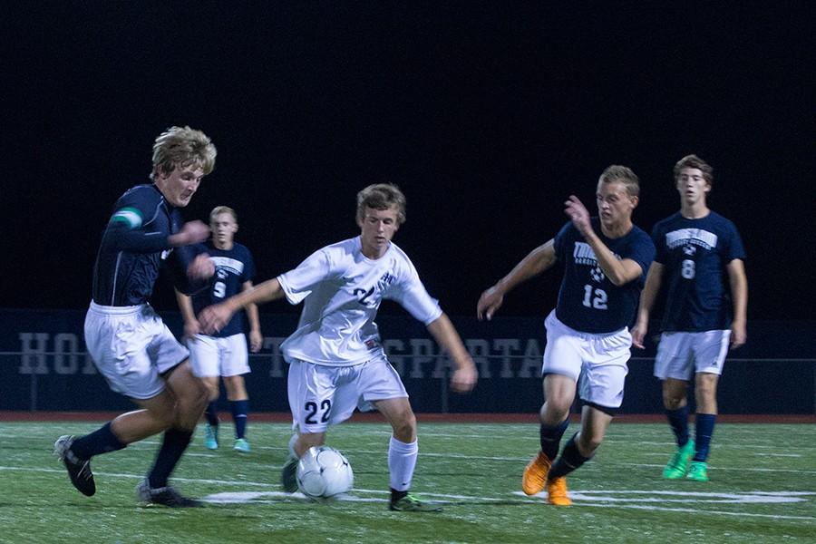 Jered Sanford  works to get the ball down the field 