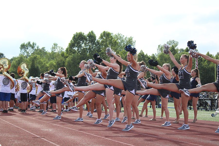 The Sensations kick out their nervous jitters for their first performance of the new school