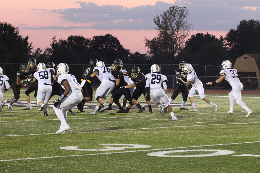 The spartan defense reads the play to stop the explosive Howell North offense. Howell North is currently maintaining a record of 2-4.