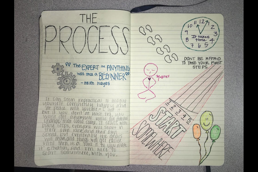 I have found in my journey of bettering myself, finding happiness keeping journals has helped immensely. With each blog post there will be a spread of my journal to inspire some things to write about, log, or draw out in your own. 