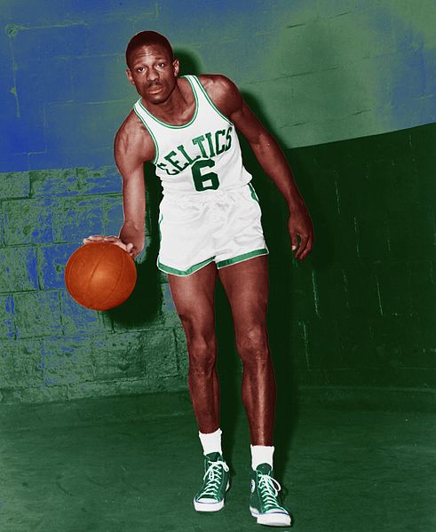Bill Russell, a centerpiece of the Celtics dynasty. This player spearheads the change in the NBA.