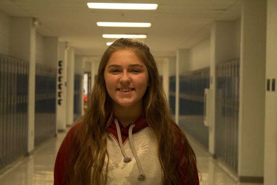 Sophomore Madyson Bamvakais worked at Goodwill over the summer. She saves her money to purchase a car.