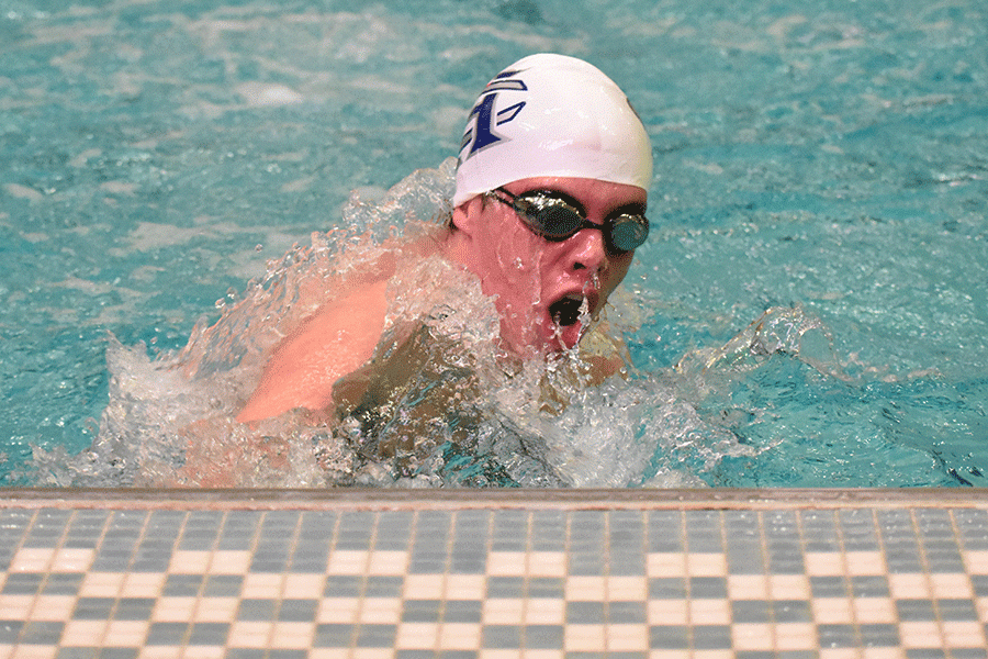 Boys swim loses a close battle against Timberland