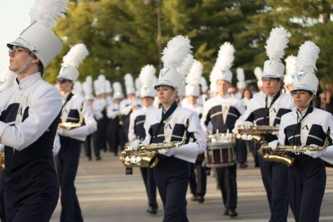 FHC Spartan Regiment marches in the annual homecoming parade. 