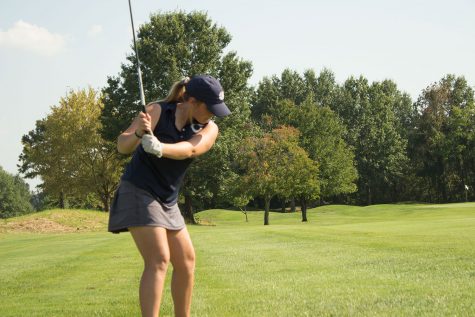 Emily Jesse takes a swing at GACs. Emily Jesse scored a 106 at GACs. 