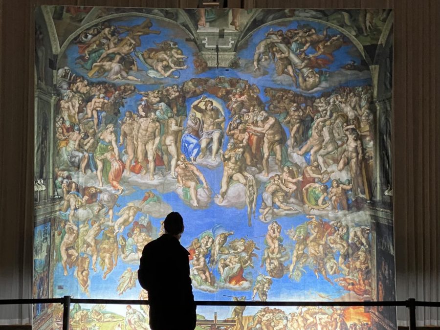 The Last Judgment was the piece that drew those who walked through the entrance to go straight to it. Many visitors spent a large amount of time studying the work for each minute detail. The more they looked the more they saw. 