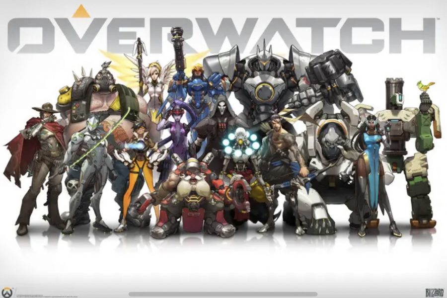 The+variants+of+Overwatch+characters+stand+at+attention.+For+the+first+time+ever%2C+FHC+Esports+was+able+to+compete+with+other+Overwatch+teams+on+a+national+level.