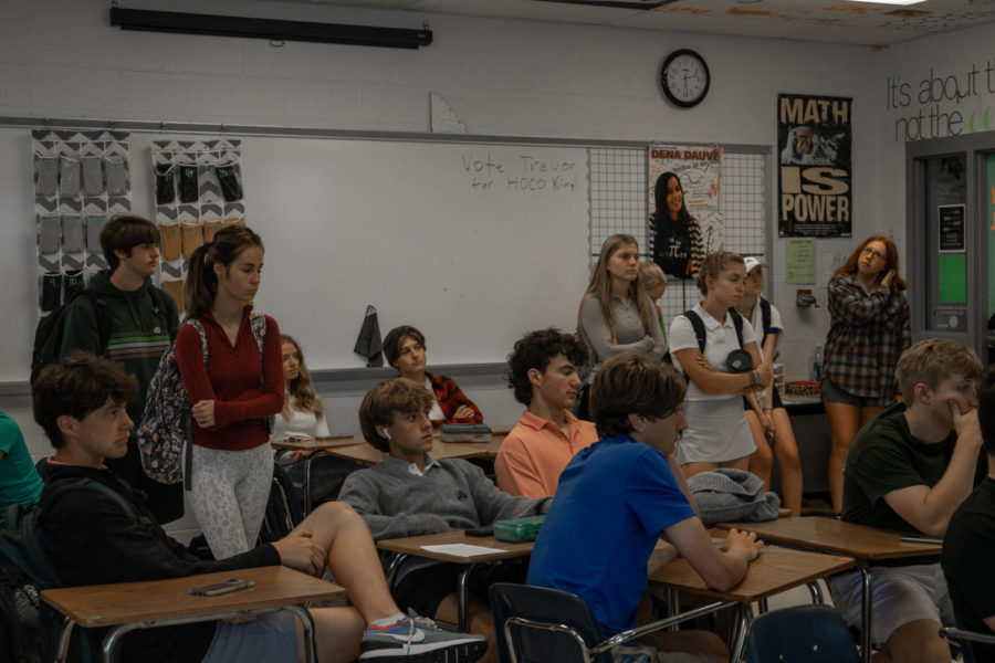 NHS members learn more about the general layout of the school year.