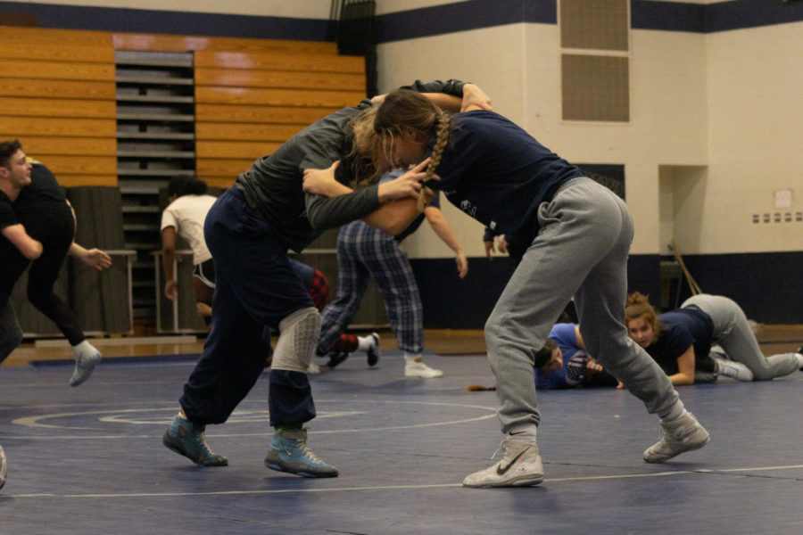Sophia Miller and Stevie Lupo show what their warmup looks like.
