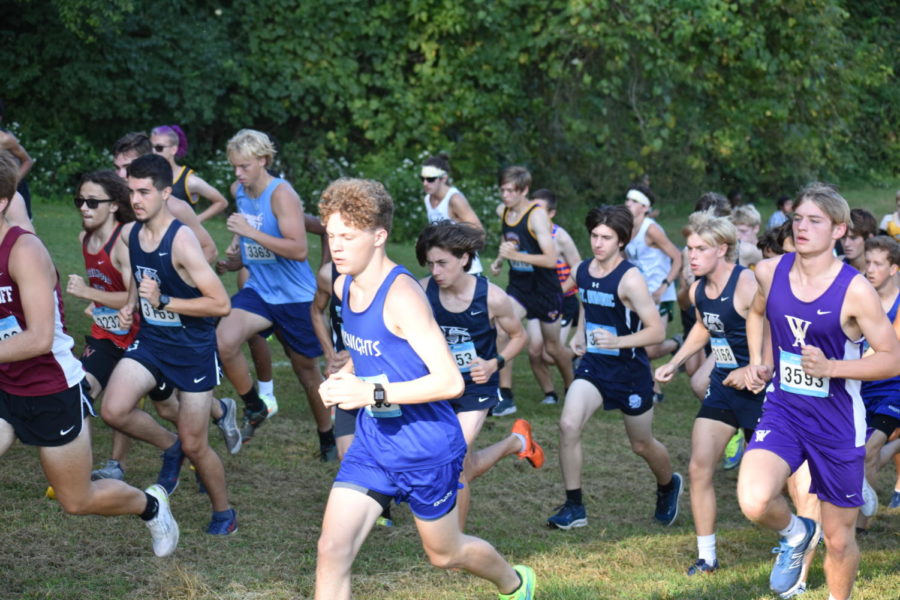 A mix of students at Sioux Passage race against the clock (and each other) on September 17th. They had put all of their focus into this meet and were looking forward to hearing the results.