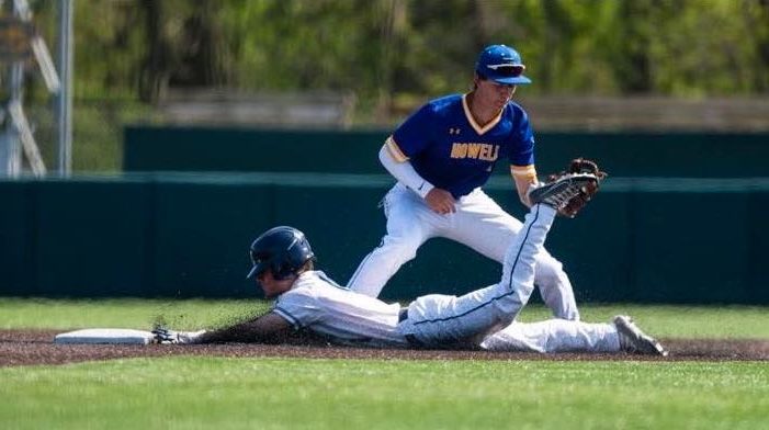 Callison slides head first into second base. Photo Courtesy of Ethan Callison