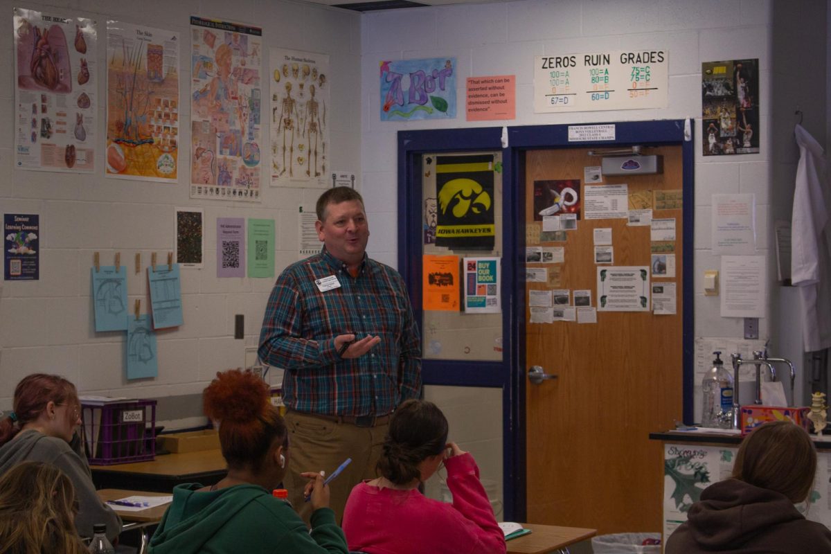 Mr. Reed shares his passion with one of his Human Anatomy & Physiology classes. Mr. Reed is one of the schools favorite teachers, and his joy for teaching, along with his emotion when he teaches is one of the biggest reasons why. 