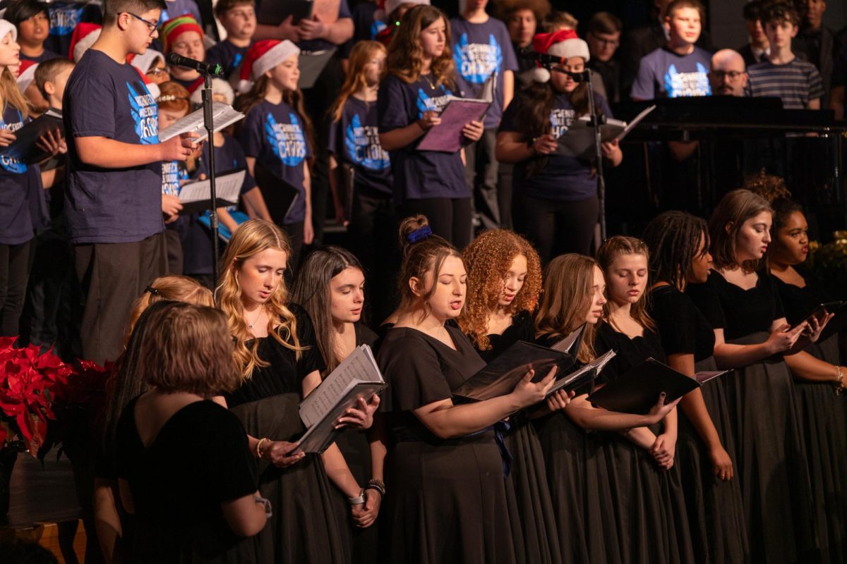On December 19th our school hosted Christmas Concert. Francis Howell North, Hollenbeck Middle School and Francis Howell Central finished with the song Thats Christmas to me. 