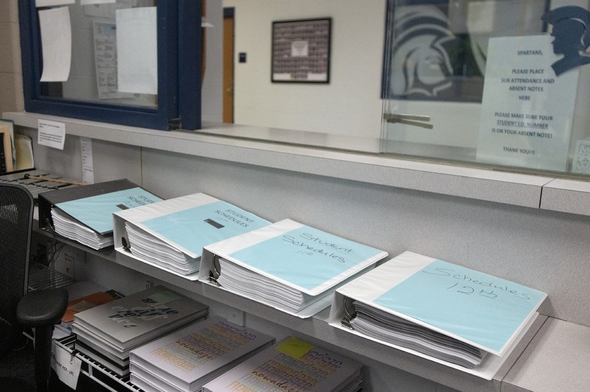 In the attendance office near the main entrance of FHC sits many binders labeled Student Schedules, as the lack of Wi-Fi and cyber attack had made infinite campus inaccessible, and administrators and teachers had been forced to resort to paper schedules instead of ones online.
