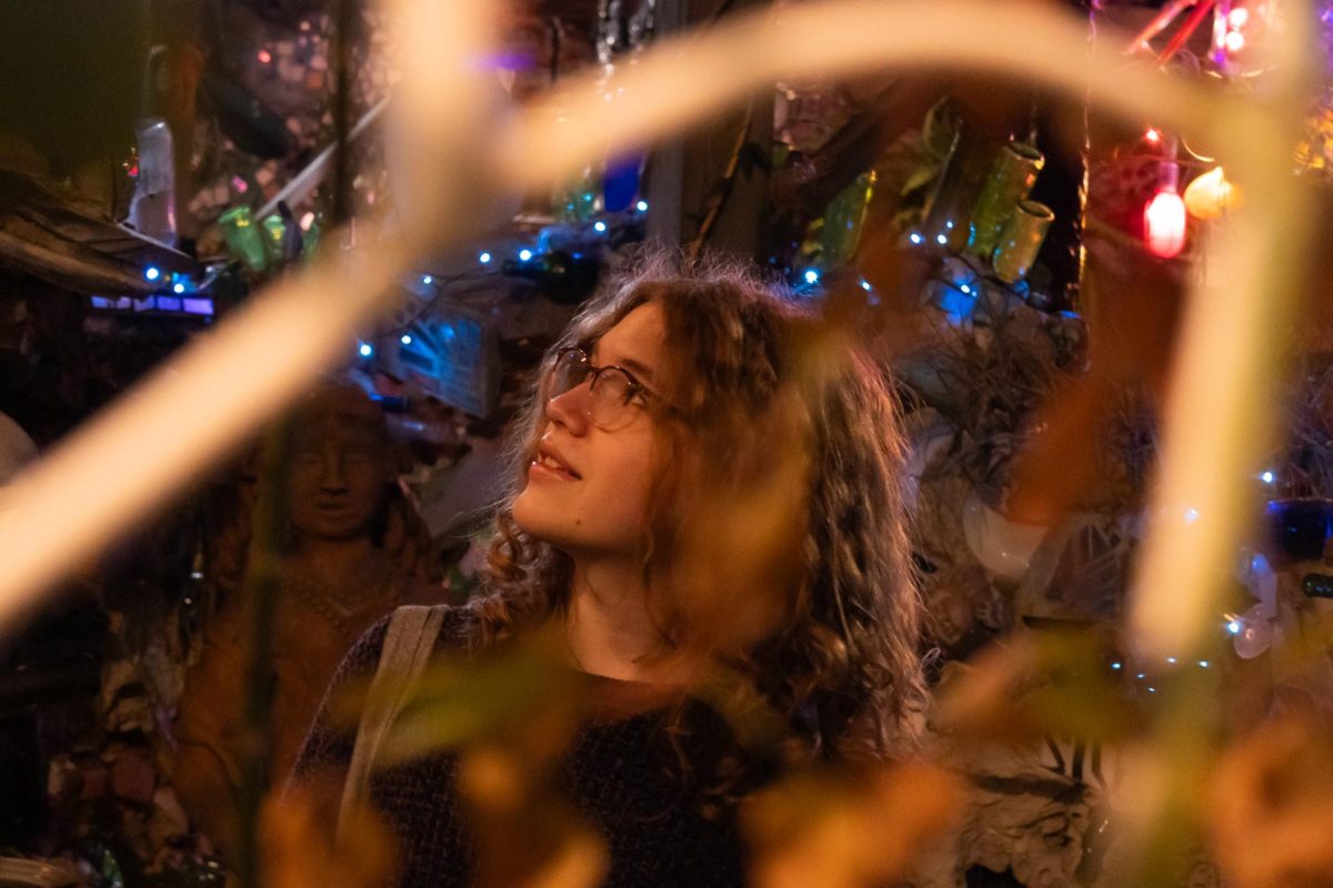 Gazing around at the Philadelphia Magic Gardens, Thomas Ramos looks in awe at the bright, colorful lights shining off the glass embedded within the walls. Ramos hopes to continue his journey in journalism, and he will facilitate this by going to the University of Missouri Columbia to double major in journalism and plant science, which he received his acceptance email while on the trip. 