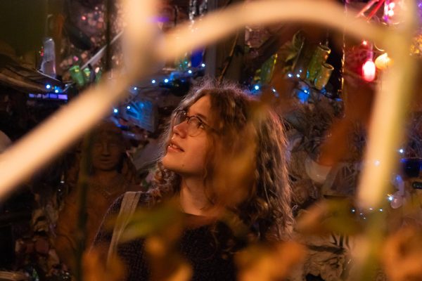 Gazing around at the Philadelphia Magic Gardens, Thomas Ramos looks in awe at the bright, colorful lights shining off the glass embedded within the walls. Ramos hopes to continue his journey in journalism, and he will facilitate this by going to the University of Missouri Columbia to double major in journalism and plant science, which he received his acceptance email while on the trip. 