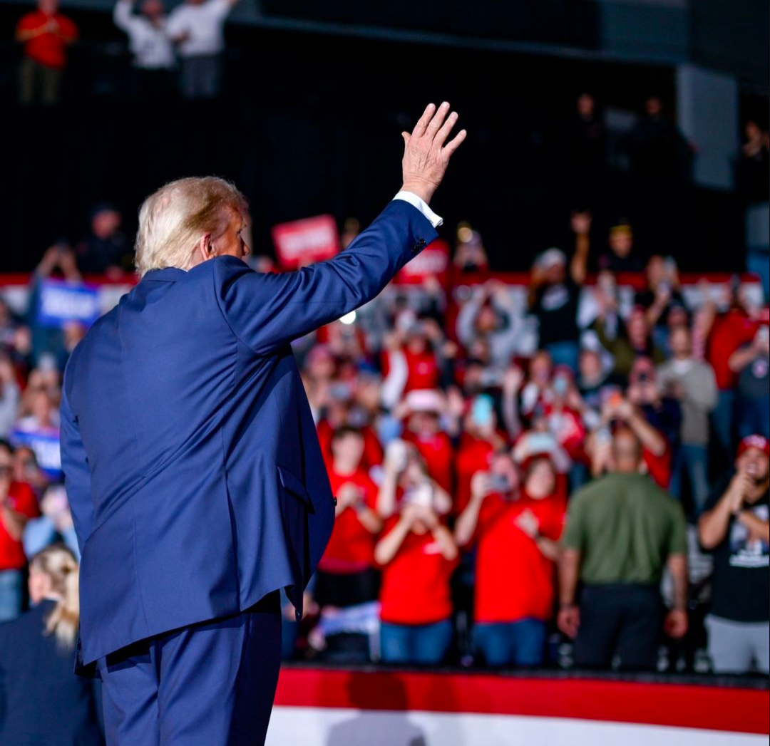 Donald Trump thanks voters in Michigan during his final campaign rally on November 5th, 2024. For the last three election cycles Trump has held his final campaign rallies in Michigan three election cycles in a row: both as a tradition and effort to win the swing state.