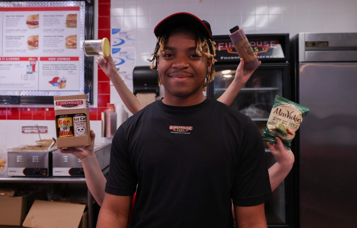 Having a job is mostly about making a quick buck for most teenagers, but for senior Demarkus Allison he stays for the friendships and community he has made with his coworkers. Allison spends his free time working at Firehouse Subs, a sandwich shop where he has worked since the summer of 2024. Allison expresses why he has and plans to stay at Firehouse Subs. 

“[My favorite part of the job is] the environment, and mostly my coworkers and managers,” Allison said.
Allison has a litany of tasks to do each shift but he continues to work hard no matter what position he has put on that night. Allison works on the line, making sandwiches and other food, as well as, taking orders and working in the back, focusing on dishes.