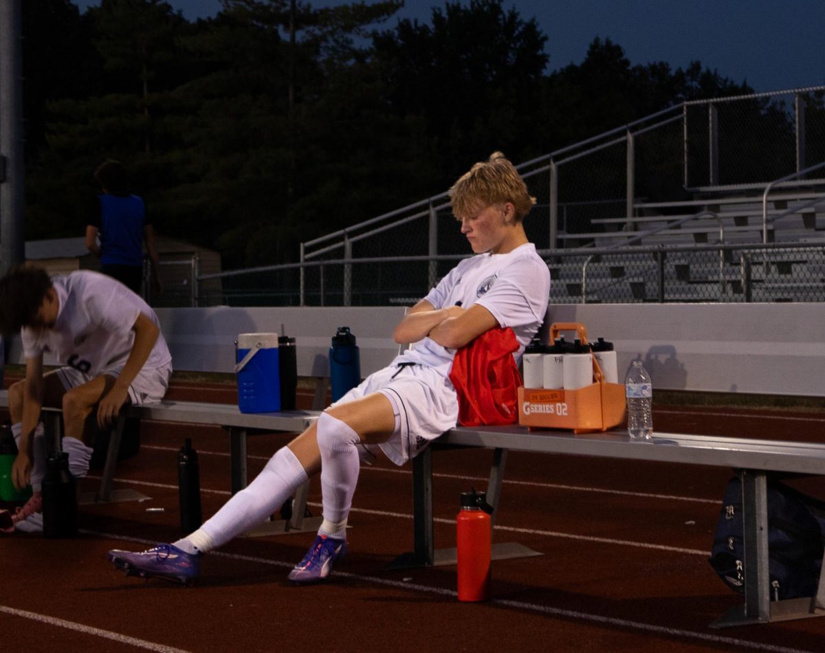 Senior year can be difficult for any athlete, causing heightened emotions throughout the season, and for senior Cooper Troha it’s no different. While sitting on the bench, calming down from a tension filled game, Troha reflects on his plays. Although his emotions can cause minor issues during games, Troha still believes that they help him be the best player he can be. 

“Showing my emotion on the field pushes me to play harder and stay focused,” Troha said. “I use it to turn any moment into motivation to do good.”

After a difficult season, Troha is ready for the bittersweet moment of retiring his cleats and saying goodbye to the Francis Howell Central soccer program. 