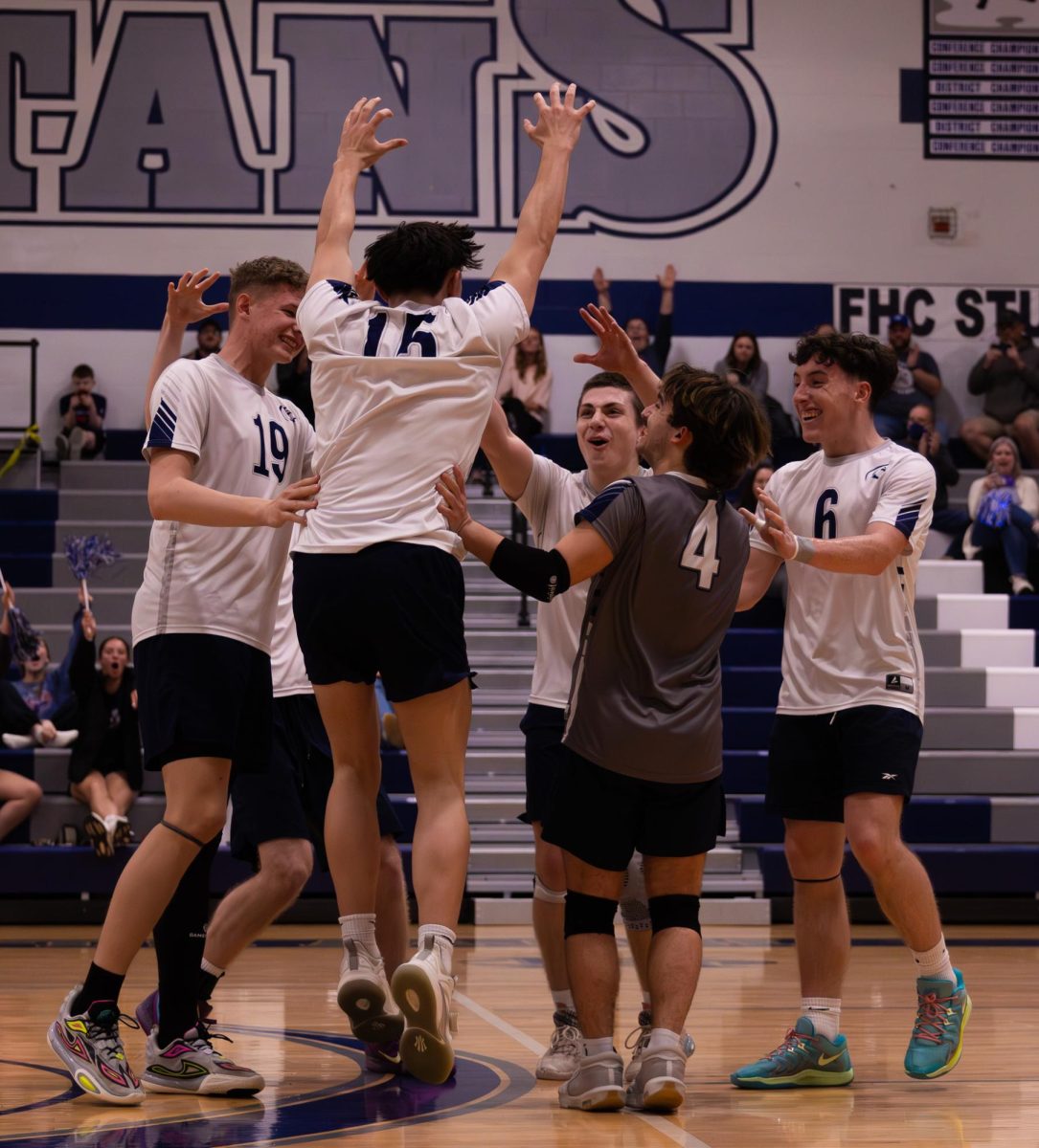 After the play was finished, Danny Maher ran to his group huddle to celebrate. Maher encouraged his teammates the whole game which led to them to work together and have a successful win as a team.
