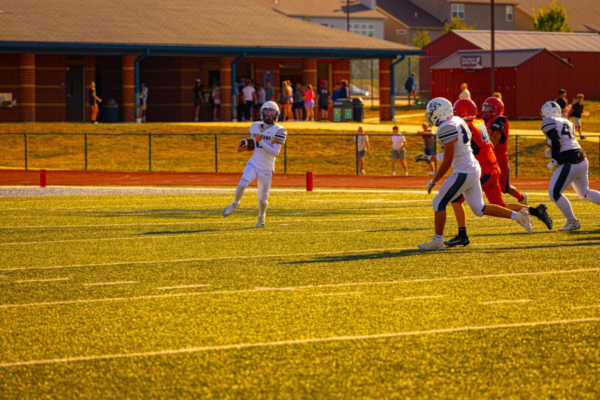 Freshman Lane Corbett returns it back for the Spartans. Unfortunately, Corbett got hurt later in this game, when returning the kickoff for the Spartans.  
