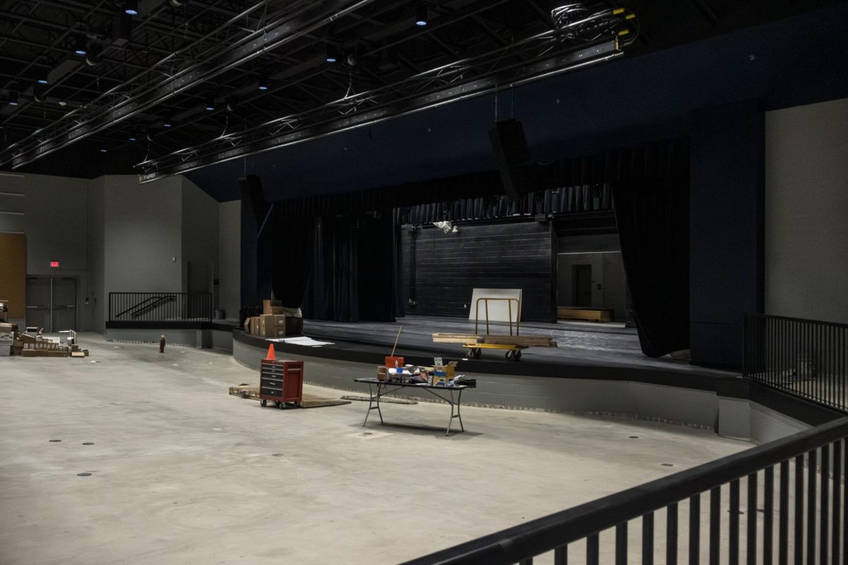 Theatre class has had to move upstairs momentarily whilst waiting for renovations to conclude. The Spotlight performers had to accommodate to the change of scenery.