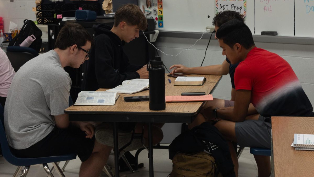Students are seen deeply studying the Bible text. With communication skills, they build understanding around the text and capture characteristics that deeply embodies the text. 