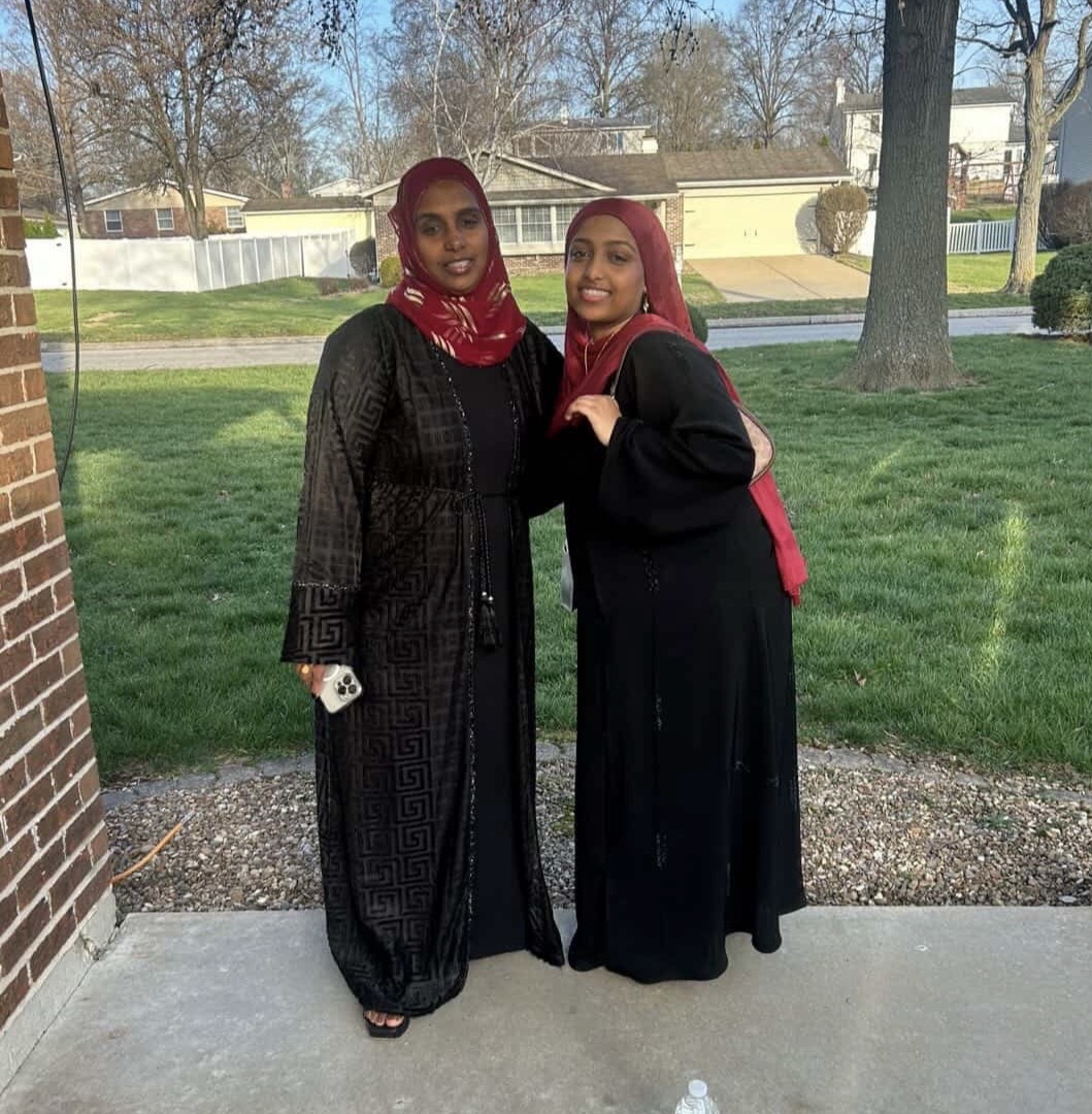 Senior Seada Yasin posed closely with family. Ramadan is not just about the fasting like many believe, its also about appreciation: like of family and friends. Photo courtesy of Seada Yasin