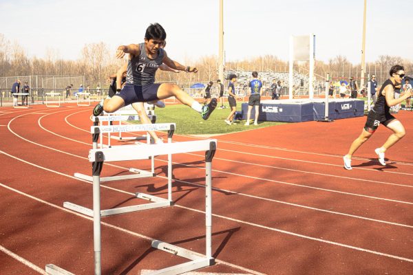 Coming in with full speed and high jumps as he ran through the hurdle with form and precision, sophomore Christopher Herrera-Rodriguez on March 25 had kept up with his opponent securing top 3 in his 300 meter hurdle race. As he had prepared before the event took place aiding him in the process.